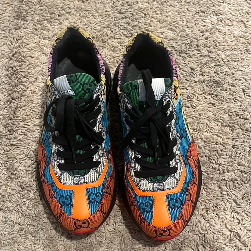 colorful Gucci sneakers
